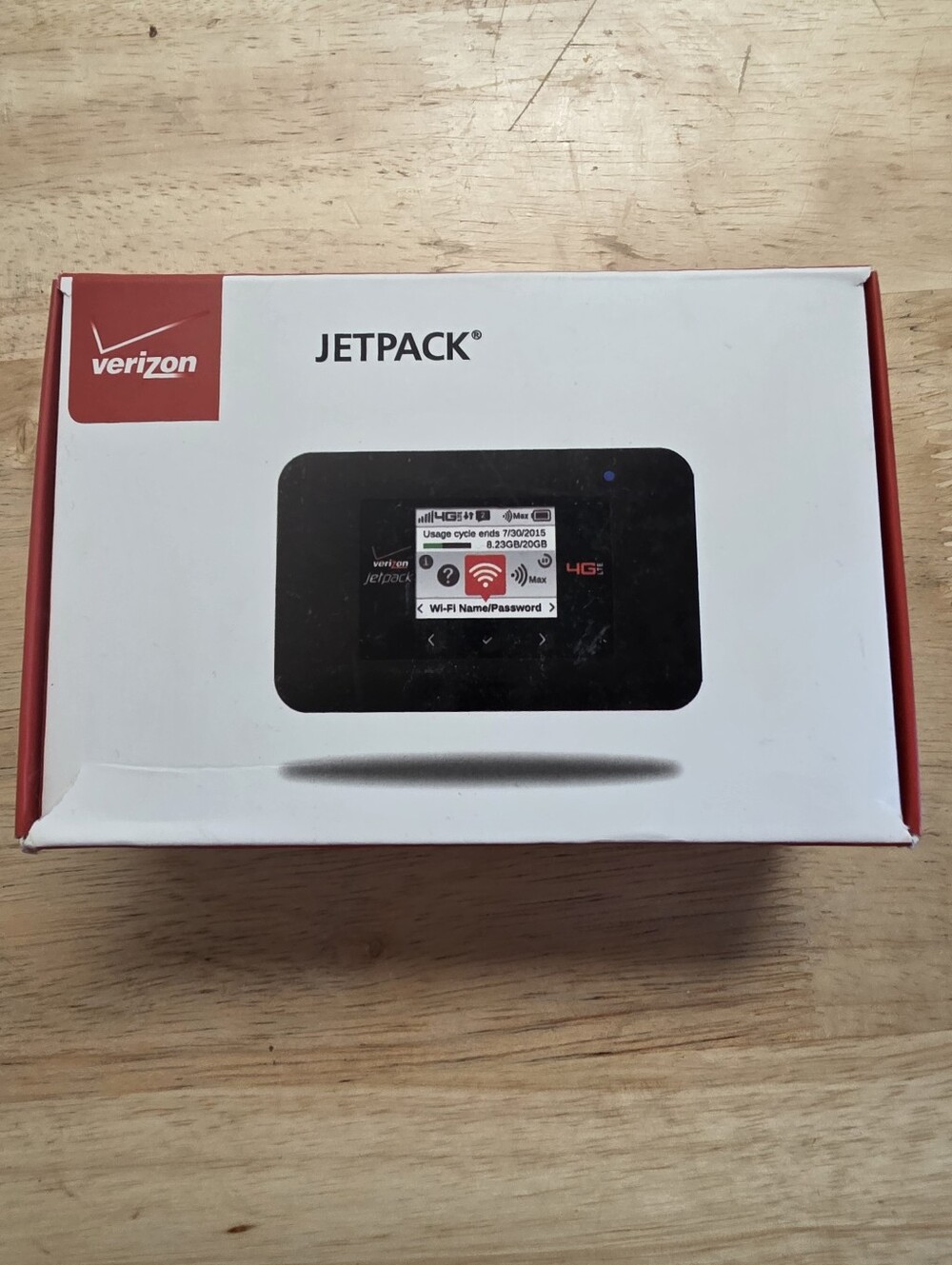Verizon Jetpack Portable Mobile Hotspot - Black/Red Accents